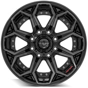 Brushed Black 4PLAY GEN2 Wheels fit Ford 20x10 SET