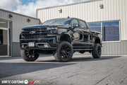 CHEVROLET SILVERADO 4PLAY WHEELS RIMS 4P83 22X12 35X12.5X22 FURY TIRES 6 INCH ROUGH COUNTRY LIFT BY KRIETZ CUSTOMS