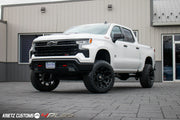 CHEVROLET 1500 SILVERADO 4PLAY WHEELS RIMS 4P83 22X12 35X12.5X22 FURY TIRES 6 INCH ROUGH COUNTRY LIFT BY KRIETZ CUSTOMS