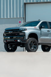 CHEVROLET SILVERADO 4PLAY WHEELS 4P70 RIMS 22X10 35X12.5X22 MICKEY THOMPSON TIRES 6 INCH SUSPENSION LIFT