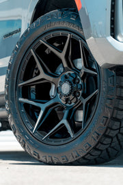 CHEVROLET SUBURBAN 4PLAY WHEELS 4P06 RIMS 22X10 285X50X22 NITTO TIRES STOCK SUSPENSION