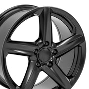 Fits Corvette C8 Z06 Rims CV02C Satin Black Corvette Wheels 19x10/18x8.5 Staggered