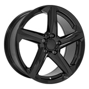 Black Wheels Set fit Chevrolet C8 Z06 Style Corvette 19x8.5/20x11