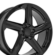 Black Wheels Set fit Chevrolet C8 Z06 Style Corvette 19x8.5/20x11