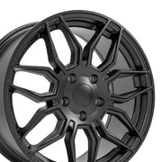 Fits Corvette C8 Z06 Rims CV03C Satin Black Corvette Wheels 19x10/18x8.5 Staggered