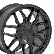 Fits Corvette C8 Z06 Rims CV03C Satin Black Corvette Wheels 19x10/18x8.5 Staggered