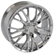 Fits Corvette Wheel - C7 Z06 Rim Style - CV22C Chrome Corvette Wheels 20x10/19x8.5 Staggered