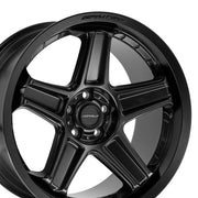 Satin Black Defiant Wheels fit Dodge Charger/Challenger 20x9.5 &amp; 20x10.5 - Staggered SET