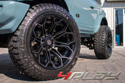 FORD BRONCO 4PLAY WHEELS RIMS 4P83 22X12 35X12.5X22 FURY TIRES 3.5 ROUGH COUNTRY SUSPENSION LIFT BY KRIETZ CUSTOMS