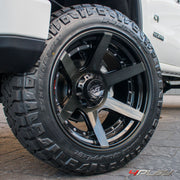 GMC 1500 SIERRA DENALI 4PLAY WHEELS RIMS 4P60 22X12 35X12.5X22 NITTO TIRES 6 INCH ROUGH COUNTRY LIFT BY KRIETZ CUSTOMS