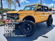 BAYSHORE AUTOMOTIVE FORD BRONCO 4PLAY WHEELS S50 SPORT SERIES 22X9 35X12.5X22 TIRE