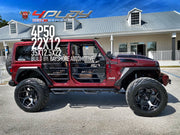 JEEP WRANGLER 22X10 4PLAY WHEELS 4P50 25X12.5X22 TIRE BAYSHORE AUTOMOTIVE