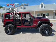 JEEP WRANGLER 22X10 4PLAY WHEELS 4P50 25X12.5X22 TIRE BAYSHORE AUTOMOTIVE