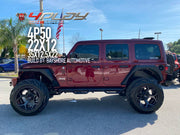 JEEP WRANGLER 22X10 4PLAY WHEELS 4P50 25X12.5X22 TIRE BAYSHORE AUTOMOTIVE