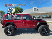 JEEP WRANGLER 22X10 4PLAY WHEELS 4P50 25X12.5X22 TIRE BAYSHORE AUTOMOTIVE