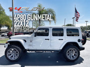 JEEP WRANGLER 4PLAY WHEELS 4P80 GUNMETAL 22X12 35X12.5X22 TIRES BAYSHORE AUTOMOTIVE