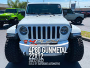 JEEP WRANGLER 4PLAY WHEELS 4P80 GUNMETAL 22X12 35X12.5X22 TIRES BAYSHORE AUTOMOTIVE