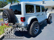 JEEP WRANGLER 4PLAY WHEELS 4P80 GUNMETAL 22X12 35X12.5X22 TIRES BAYSHORE AUTOMOTIVE